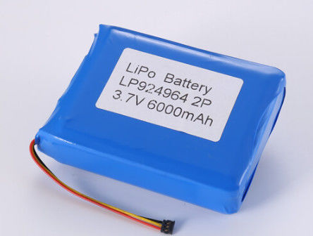 3.7V 6000MAH Bateria Li-Ion Fabricantes, OEM e ODM Bateria de Lítio Polímero 2-3 Horas Tempo de Carregamento