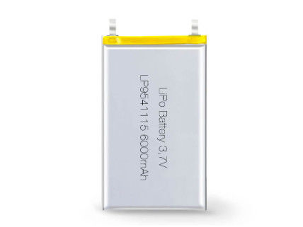 Outros materiais de ânodo Bateria recarregável de polímero de lítio de 3,7 V 6000 MAH com opções personalizáveis e suporte OEM/ODM