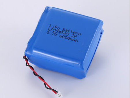 LP224545 3.7V 6000MAH Bateria de iões de lítio Fabricantes LiPo Pack de alta capacidade com 500 ciclos Vida útil em -20°C a 60°C