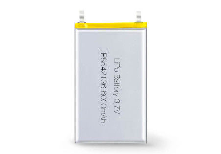 LP8542136 3.7V 6000MAH Bateria recarregável de polímero de lítio para dispositivos médicos portáteis em -20 a 60 graus Celsius
