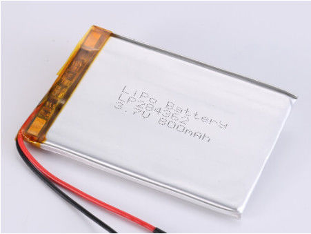 LP284362 3.7V 800MAH Bateria de iões de lítio Fabricantes LiPo Pack de alta capacidade com proteção e segurança de curto circuito