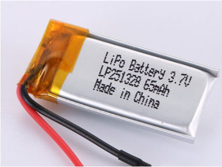 LP251328 3.7V 65MAH Baterias Li-Ion Fabricantes com Proteção de Curto Circuito PCB Características de Segurança e Voltagem Aberta