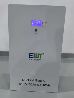 Premium EWT LiFePO4 51.2V 100Ah Bateria de 5,12kWh para energia solar e RV confiável