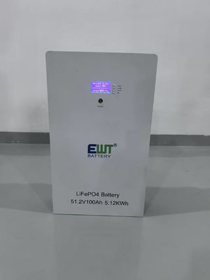 Composição química LiFePO4 EWT 51.2V 100Ah Bateria para sistemas de rede de armazenamento de energia em todo o lar