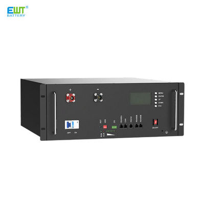 51.2V Bateria fotovoltaica de armazenamento de energia montada num rack com caixa ABS certificada UL e tecnologia Li-ion