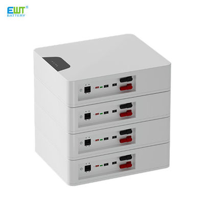 Bateria de íon de lítio montada na parede de 48V 100AH com caixa ABS e BMS incluídos para armazenamento de energia