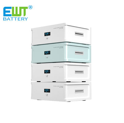 Bateria de Armazenamento Óptico do Sistema Solar Empilhado de Energia 100Ah 48V Li Ion Fabricantes de Baterias para Ambientalmente Amigável
