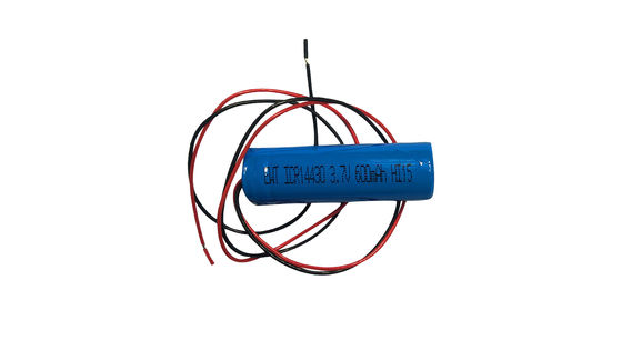 Pacote de baterias de ferro-lítio-fosfato ICR14430 3.7V 600MAH 14.6V±0.2V Voltagem de carga Pacote de baterias de íons de lítio