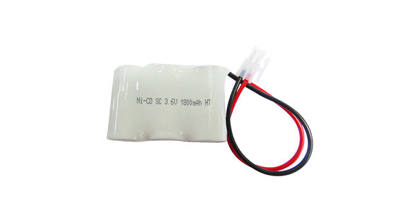 NI-CD 3.6V 1800MAH ABS Case Nickel Cadmium Battery Rechargeable and Button Top Terminal for Long-lasting Power