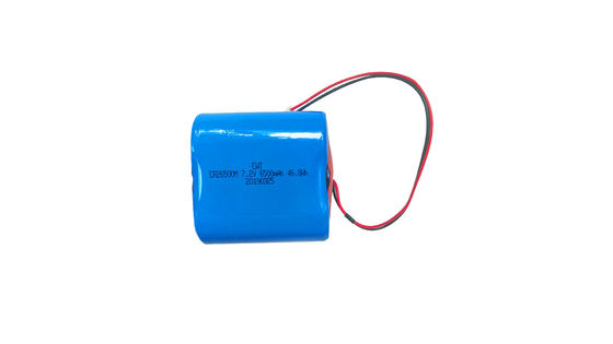Bateria de Cloreto de tionilo de lítio ER26500M 7.2V 6500MAH de alta confiabilidade e baixa manutenção com lítio primário