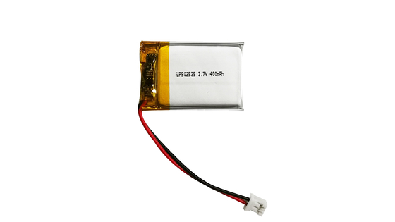 LP502535 3.7V 400MAH 100% A Corrente de descarga da bateria de polímero de lítio dentro de 1C Tipo de armazenamento